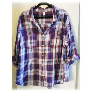 Old Navy Plaid Button Down Shirt